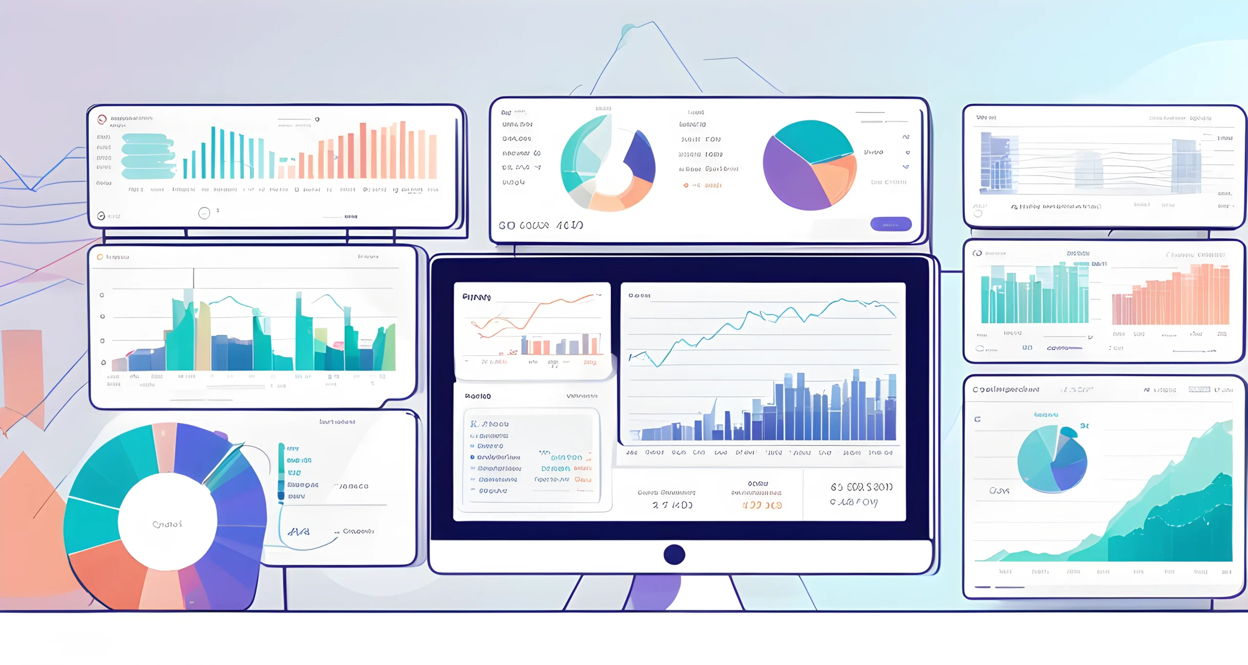 The image shows a computer screen displaying a decentralized finance (DeFi) platform with charts and graphs.