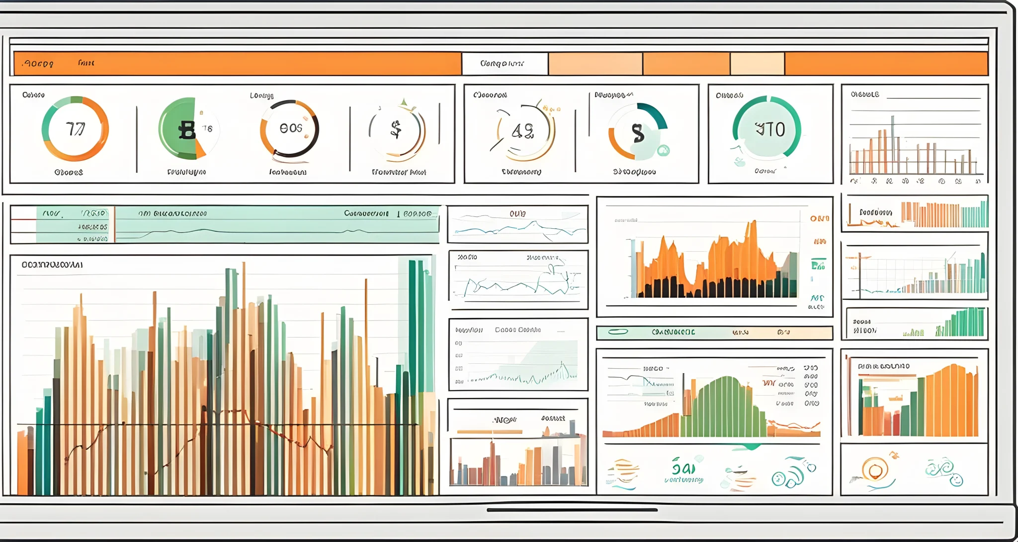 The image shows a computer screen displaying various cryptocurrency trading charts and graphs.