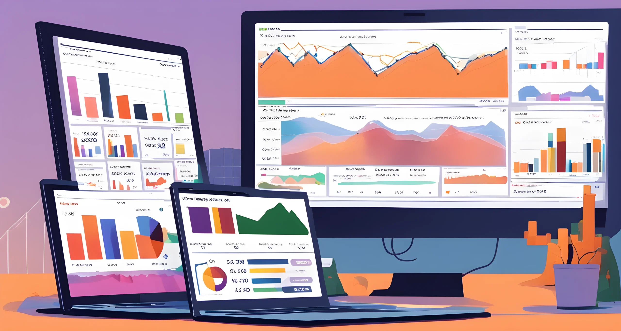 The image shows a computer screen with multiple open browser tabs showing various decentralized finance (DeFi) platforms built on the Ethereum blockchain, along with charts and graphs displaying recent market trends and data.