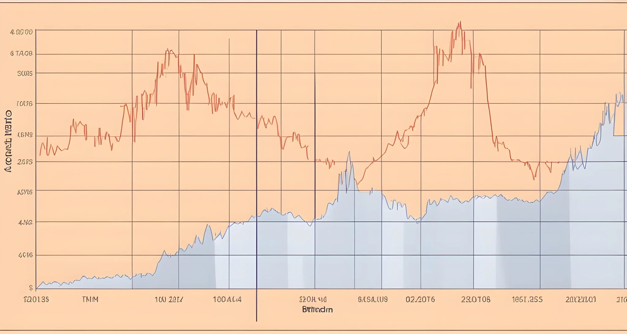 The image shows a graph comparing the price movement of Bitcoin and Ethereum over a period of time.