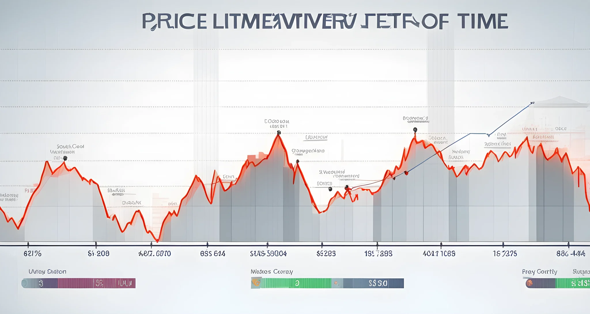 The image shows a graph displaying the price movements of various altcoins over time, with a focus on volatility and potential for profit.