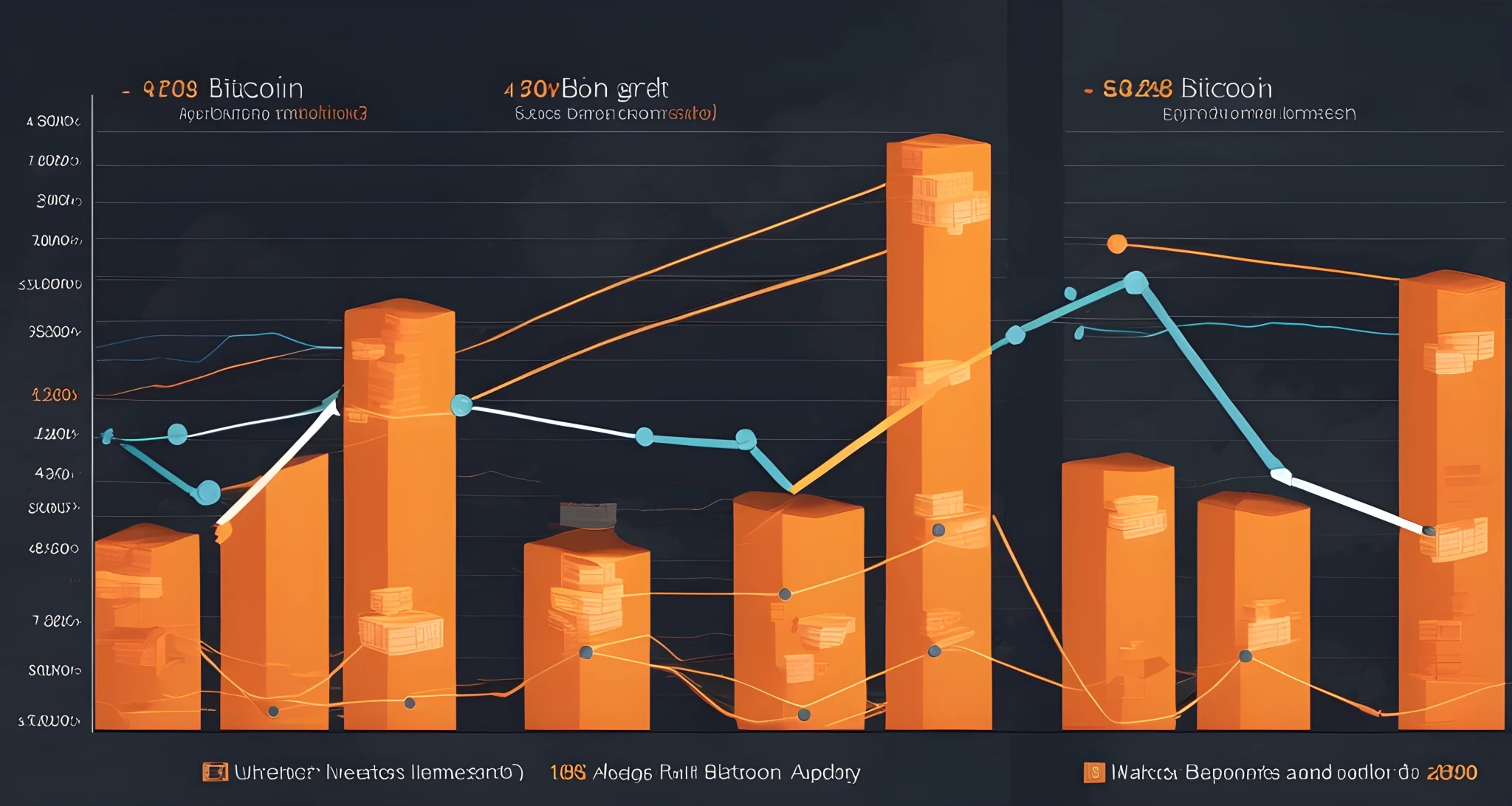 The image shows a line graph comparing the market growth and adoption of Bitcoin and traditional investments.