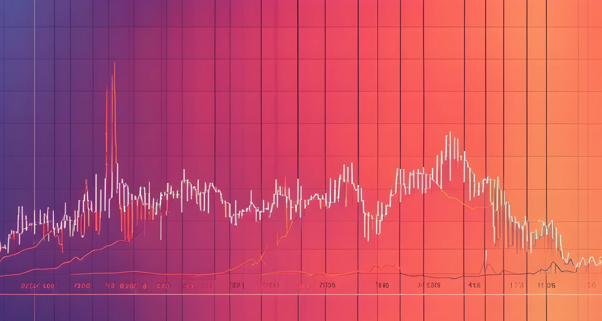 The image shows a line graph displaying cryptocurrency price fluctuations over time.