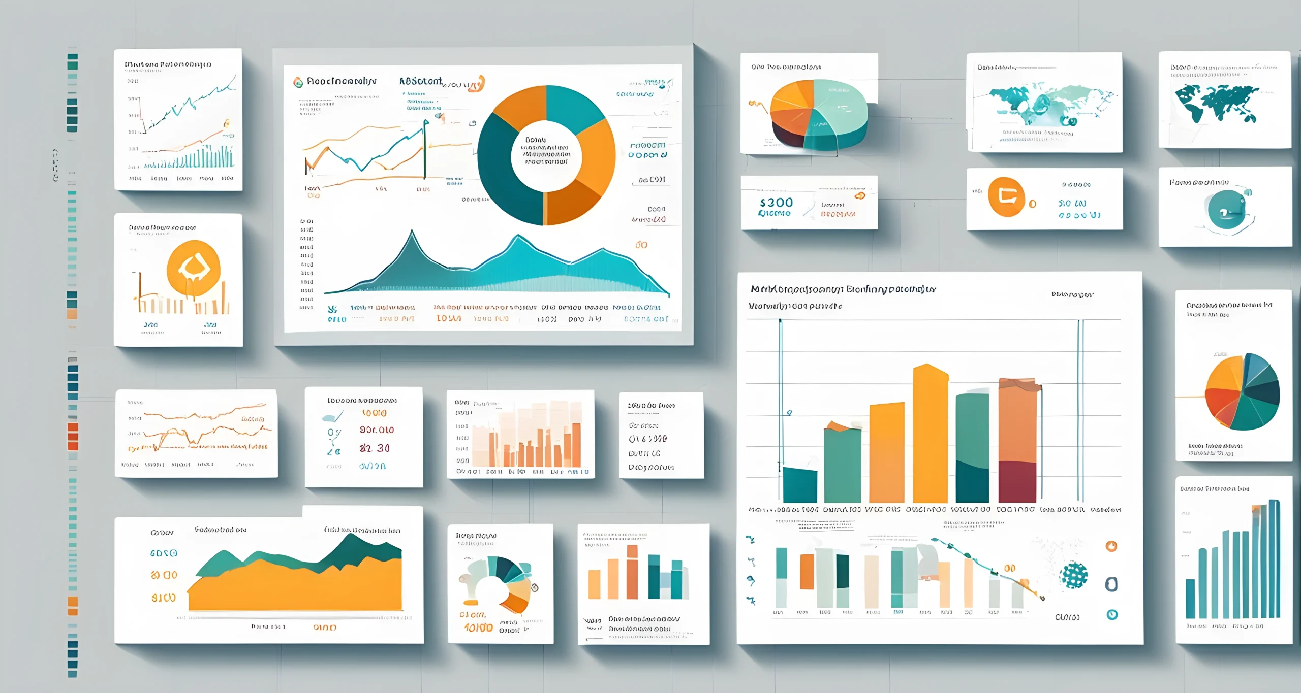 The image shows a series of graphs and charts depicting market trends, regulatory changes, and key metrics within the cryptocurrency space.